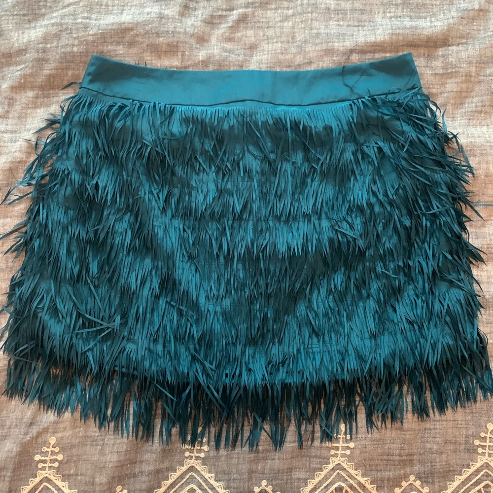 Fringe mini skirt